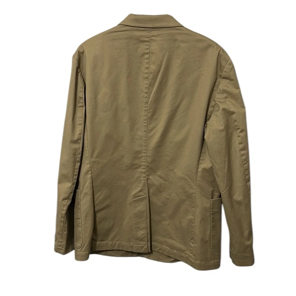 Express Slim Khaki Double Breasted Modern Chino Blazer Size 40R NWT